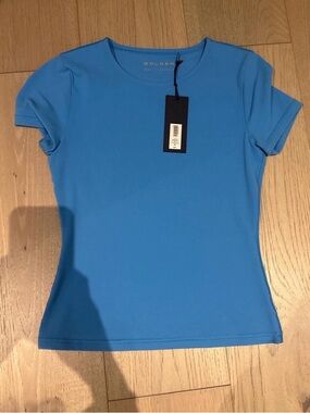 Golden Goose Bright Blue Short Sleeve Crewneck Tee